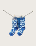 Motif Blue Alpaca Kid's Socks