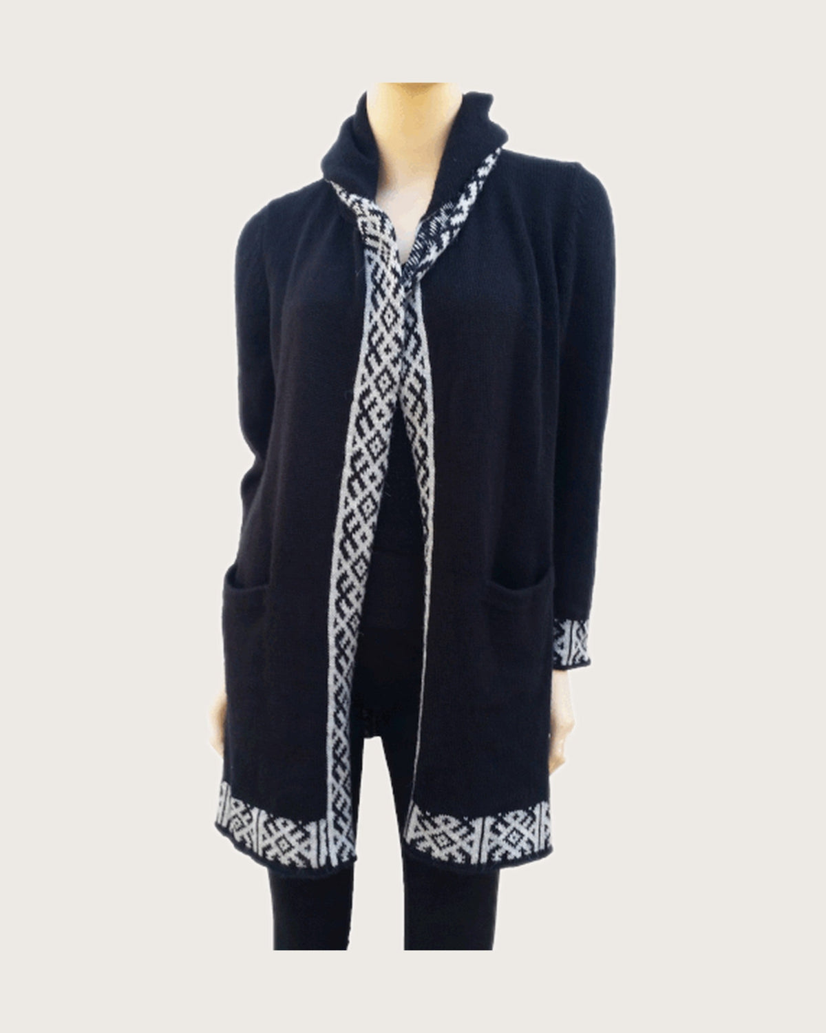 Madeleine Alpaca Trimmed Sweater Coat